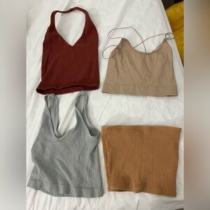 UO crop tops x4